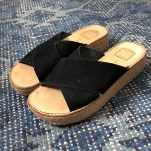 Dolce Vita platform espadrille slides